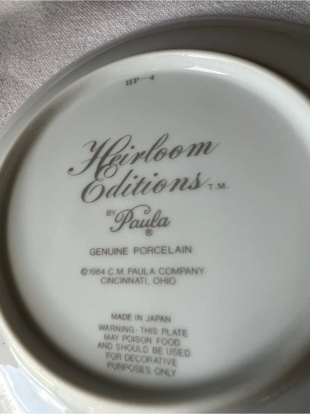 Pink Rose Collector Plate - 'A Rose is God's Autograph'